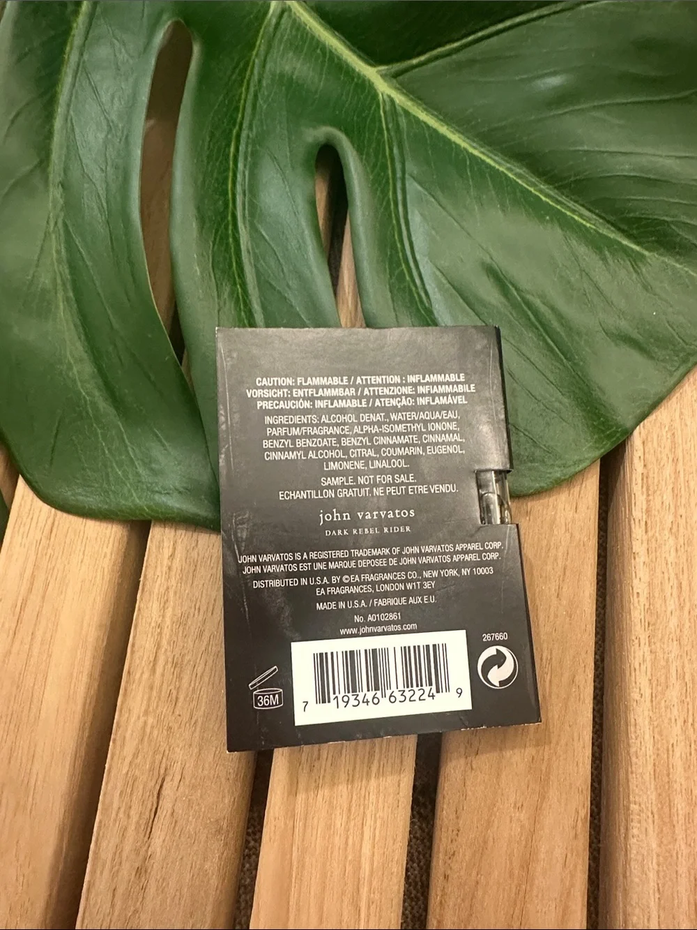 John Varvatos Dark Rebel Rider Sample .05 Fl oz